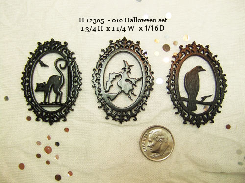 H12-307 A miniature frame Halloween decoration set 1:12